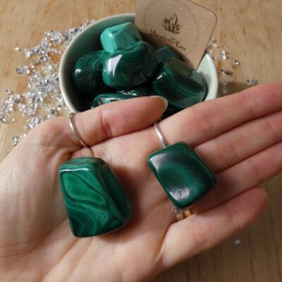 Malachite burattata pietra naturale 1