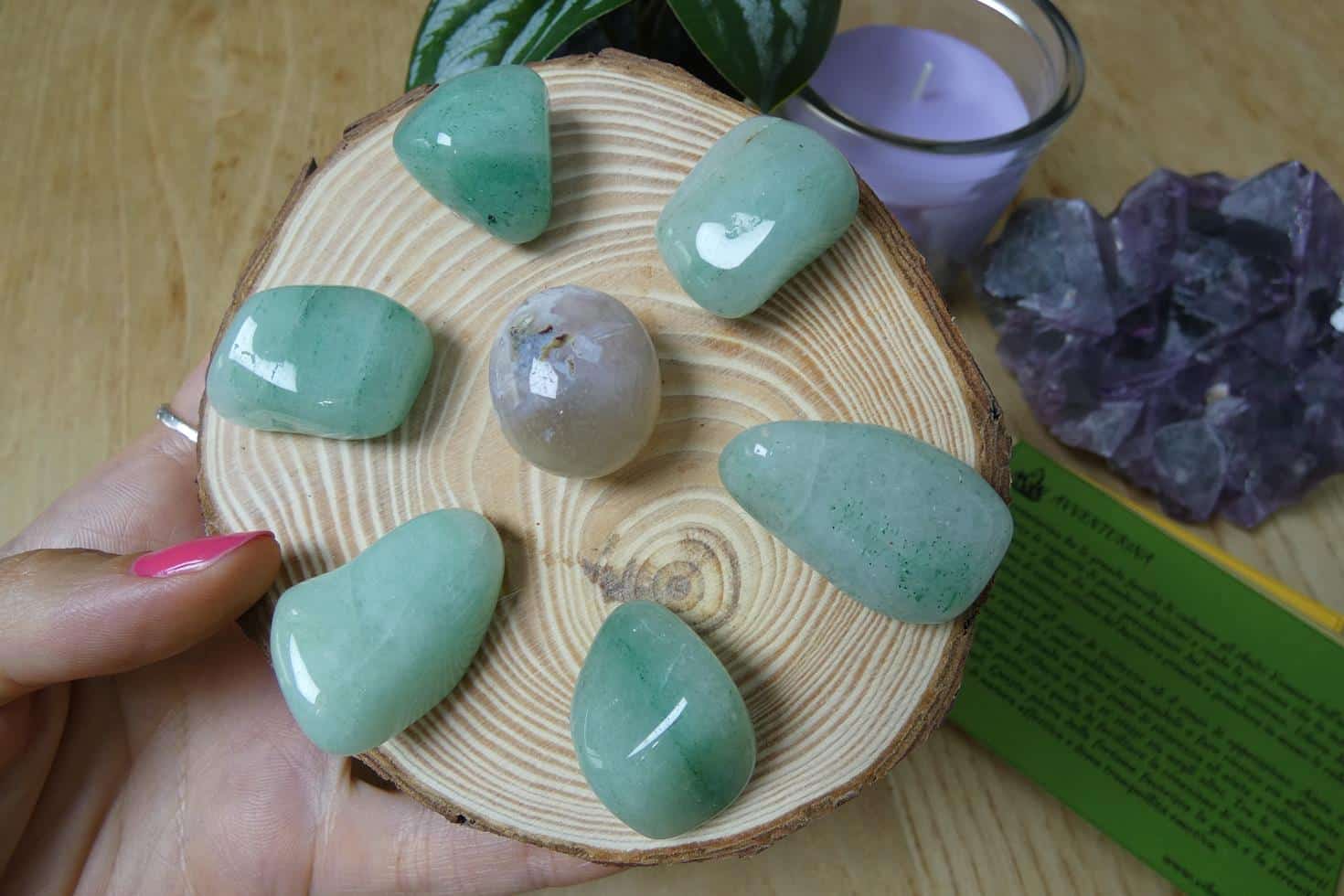 MANDALA IN AVVENTURINA E AGATA SAKURA 1