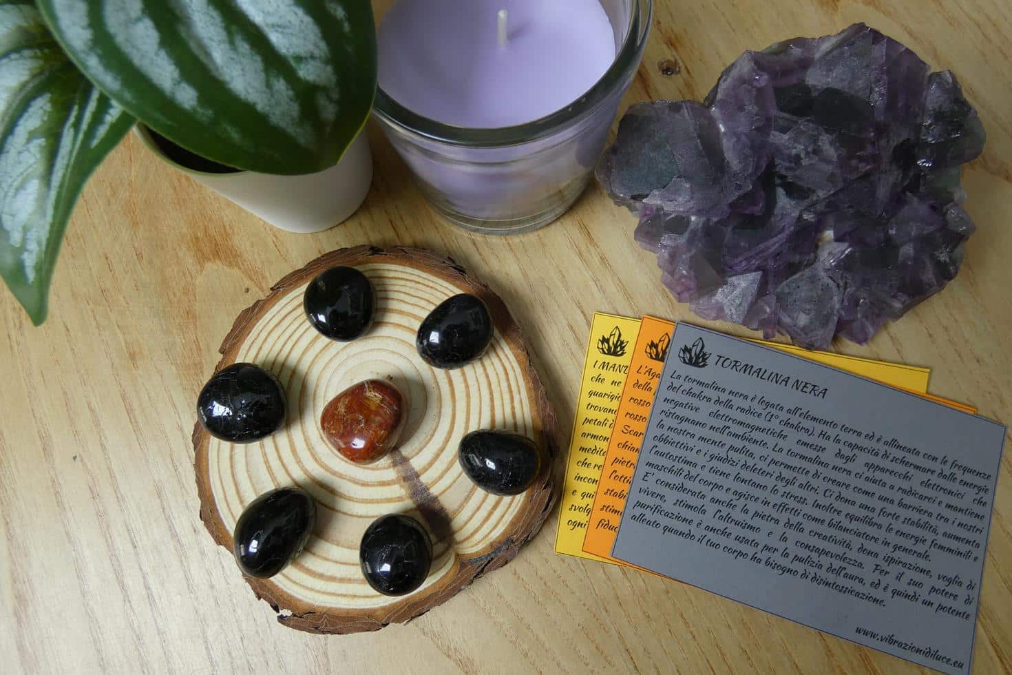 MANDALA IN TORMALINA NERA E AGATA CRAZY LACE