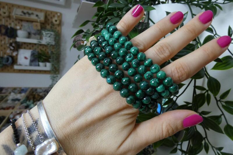 BRACCIALE IN MALACHITE