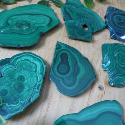 FETTA DI MALACHITE LUCIDATA 0