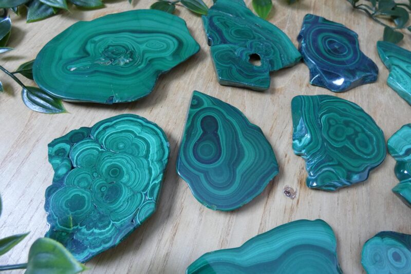 FETTA DI MALACHITE LUCIDATA 0