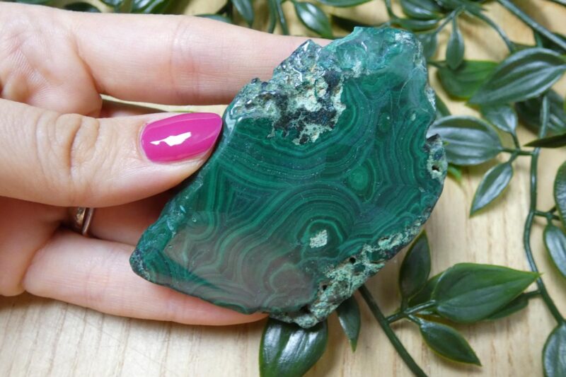 FETTA DI MALACHITE LUCIDATA 11