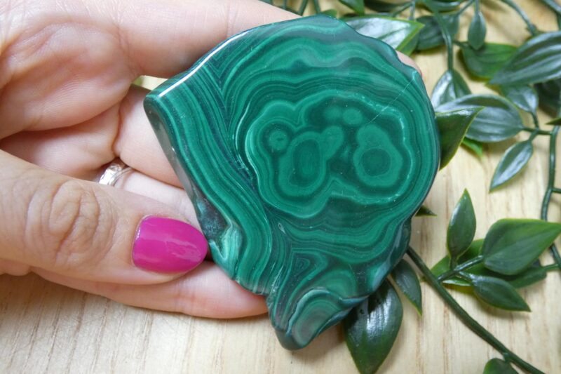 FETTA DI MALACHITE LUCIDATA 9