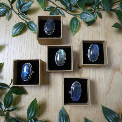 ANELLO IN LABRADORITE OVALE