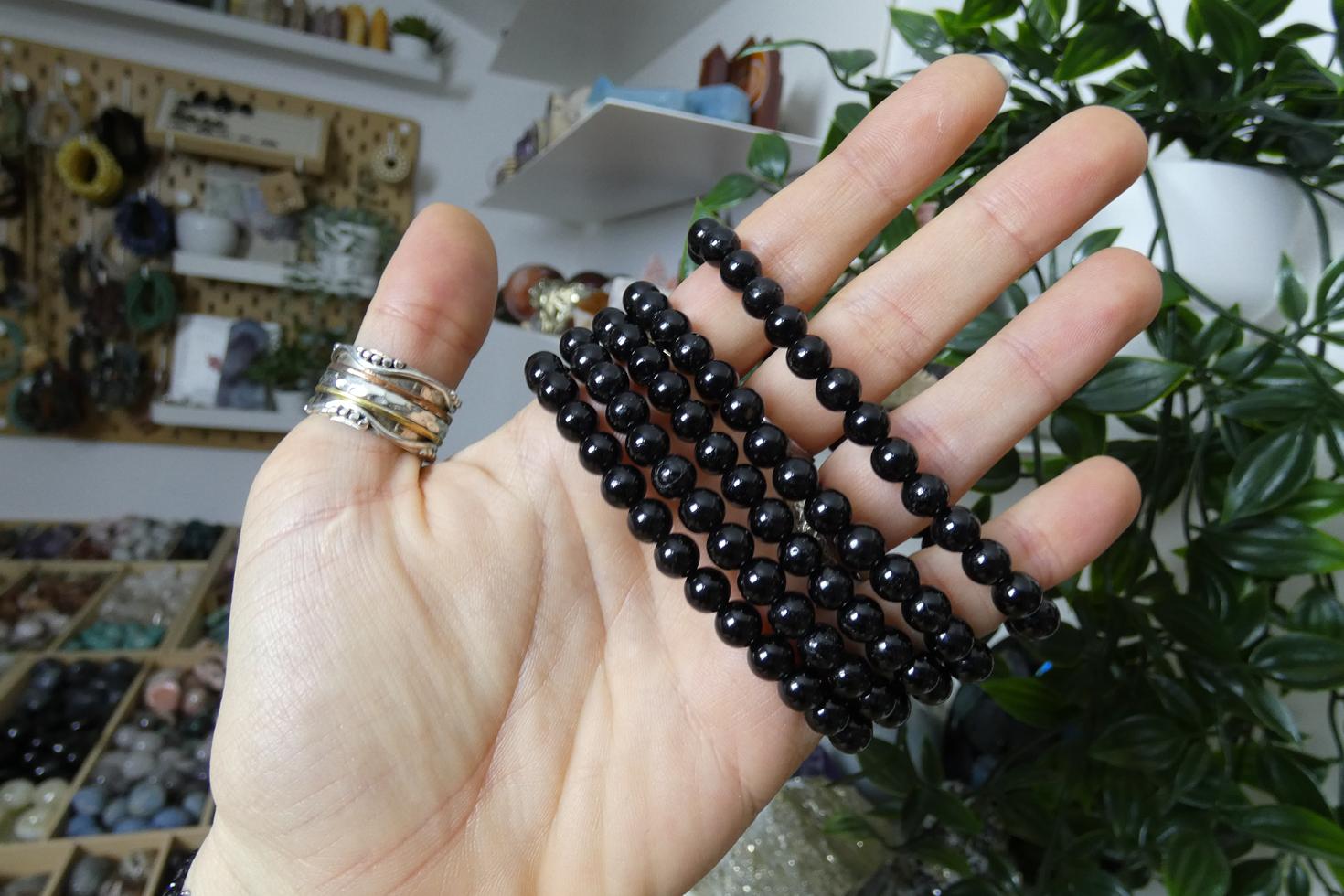 BRACCIALE IN TORMALINA NERA 0
