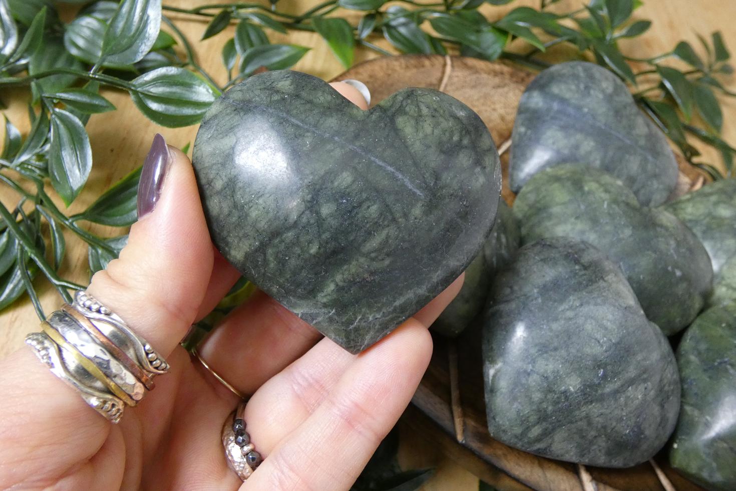 CUORE IN GIADA VERDE 0