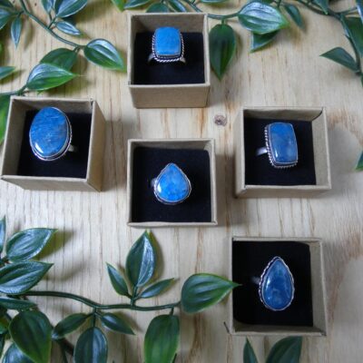 ANELLO IN APATITE BLU