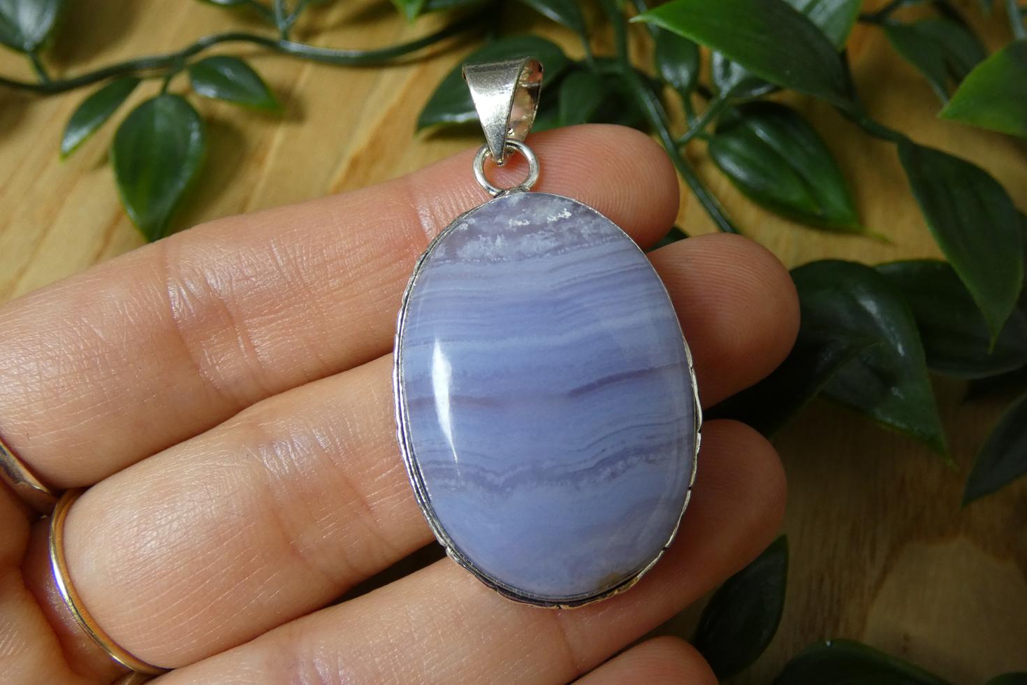 CIONDOLO IN AGATA BLUE LACE 3