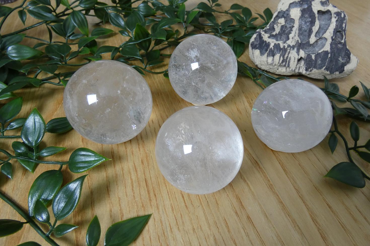 SFERA IN QUARZO IALINO