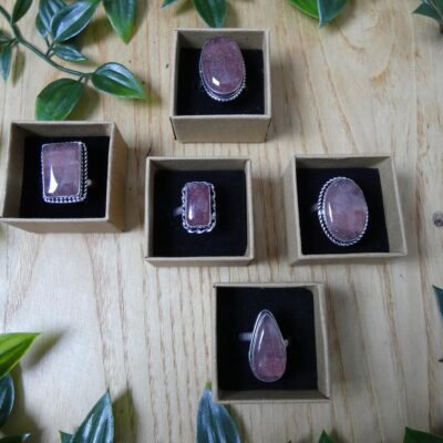 ANELLO IN QUARZO FRAGOLA