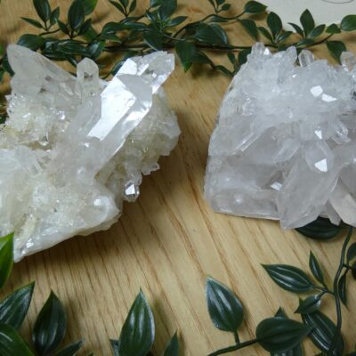 CLUSTER IN QUARZO IALINO