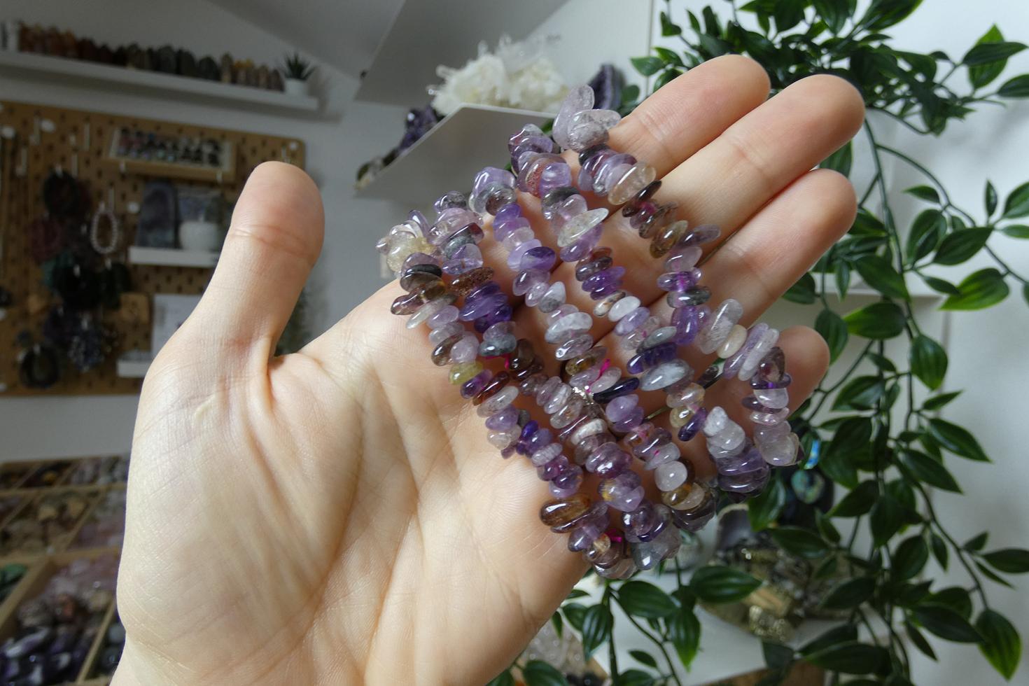 BRACCIALE IN AURALITE CHIPS