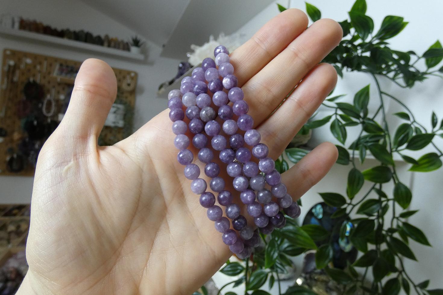 BRACCIALE IN LEPIDOLITE