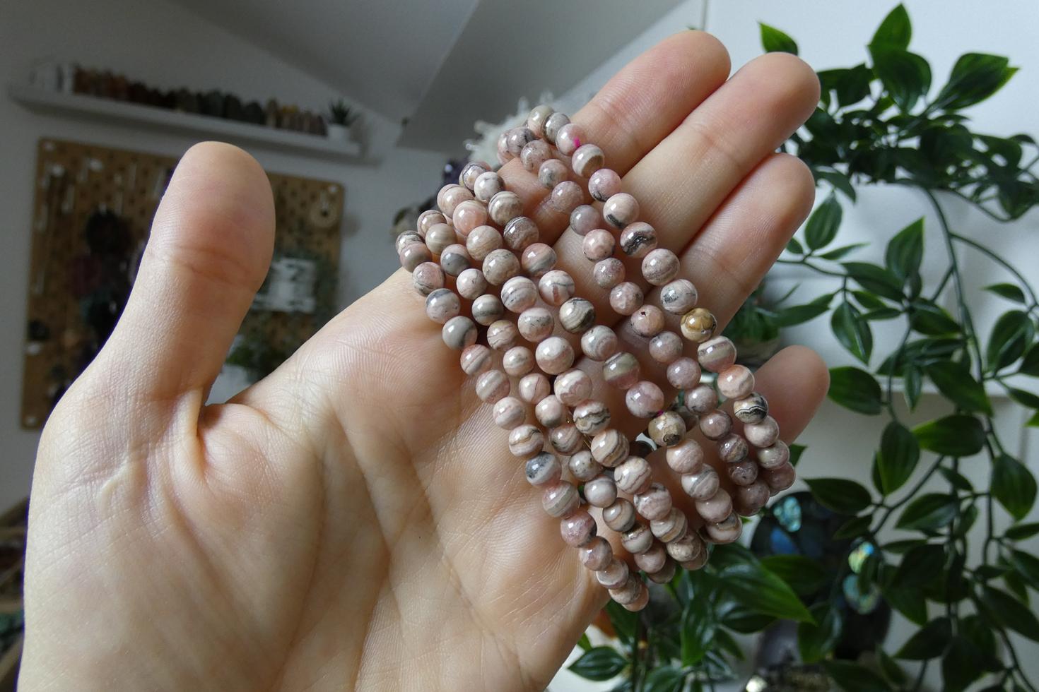 BRACCIALE IN RODOCROSITE