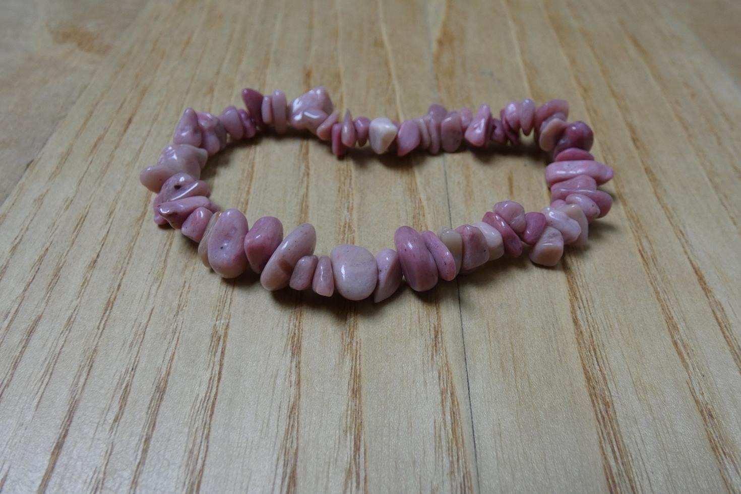 BRACCIALE IN RODONITE CHIPS 1
