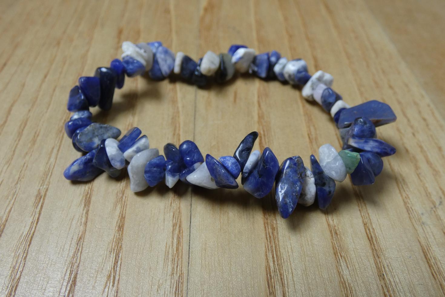 BRACCIALE IN SODALITE CHIPS 1