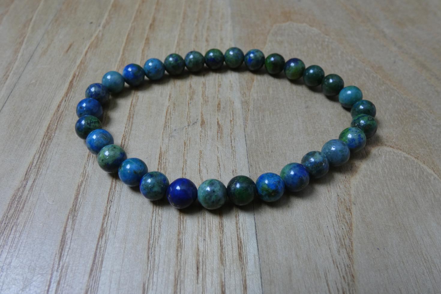 BRACCIALE IN AZZURRITE MALACHITE 1