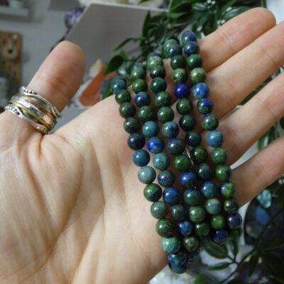 BRACCIALE IN AZZURRITE MALACHITE
