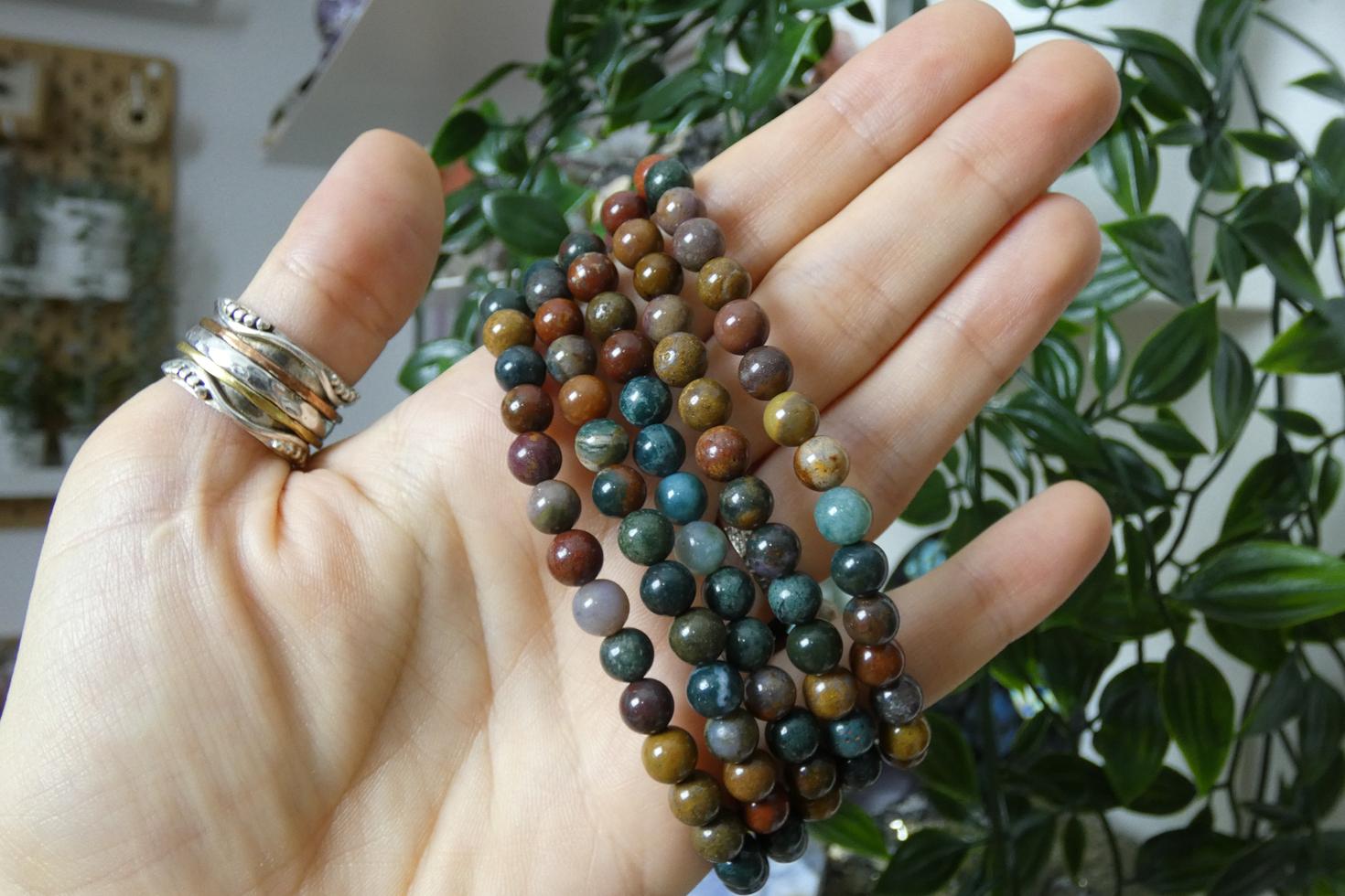 BRACCIALE IN DIASPRO OCEANO