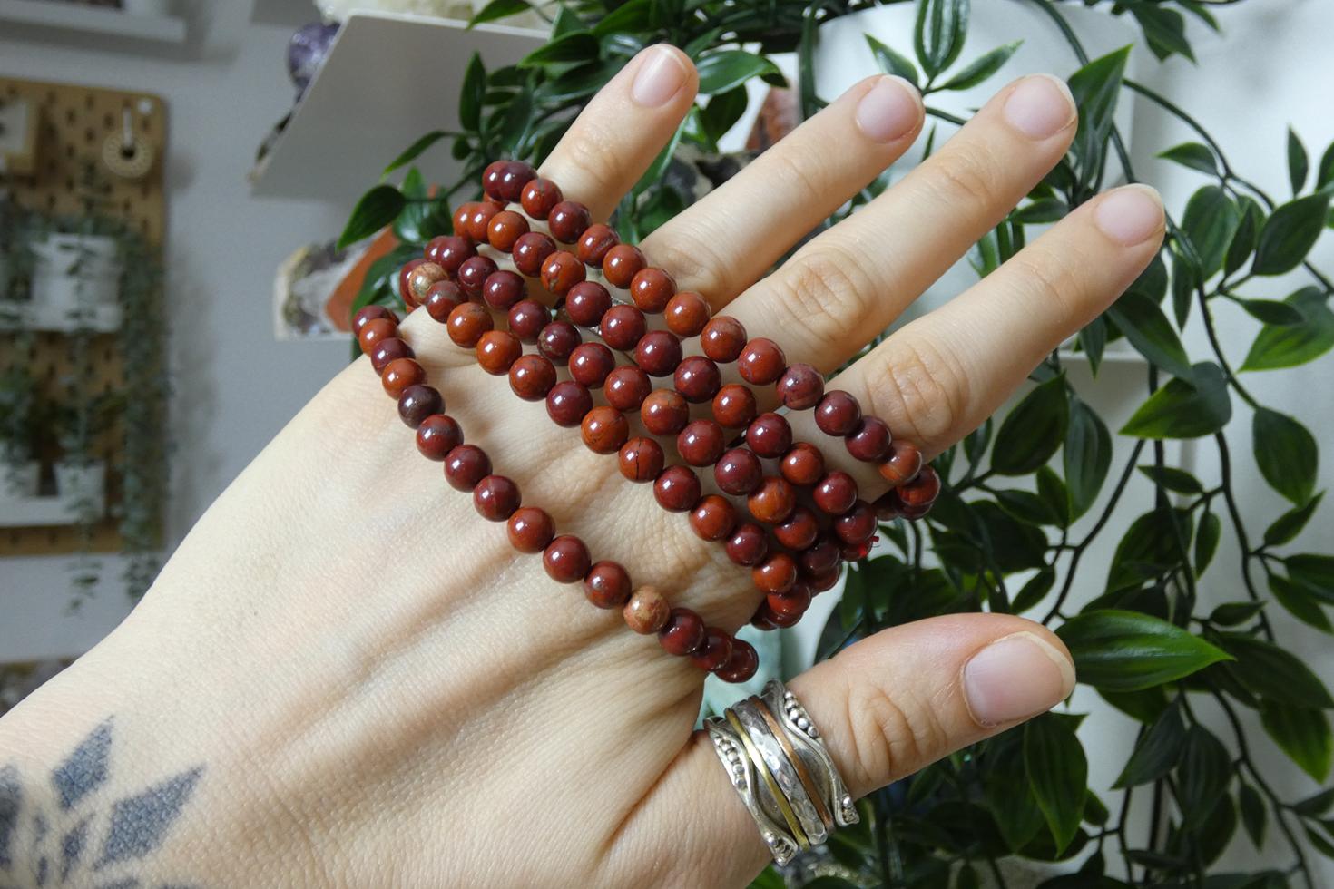 BRACCIALE IN DIASPRO ROSSO 0