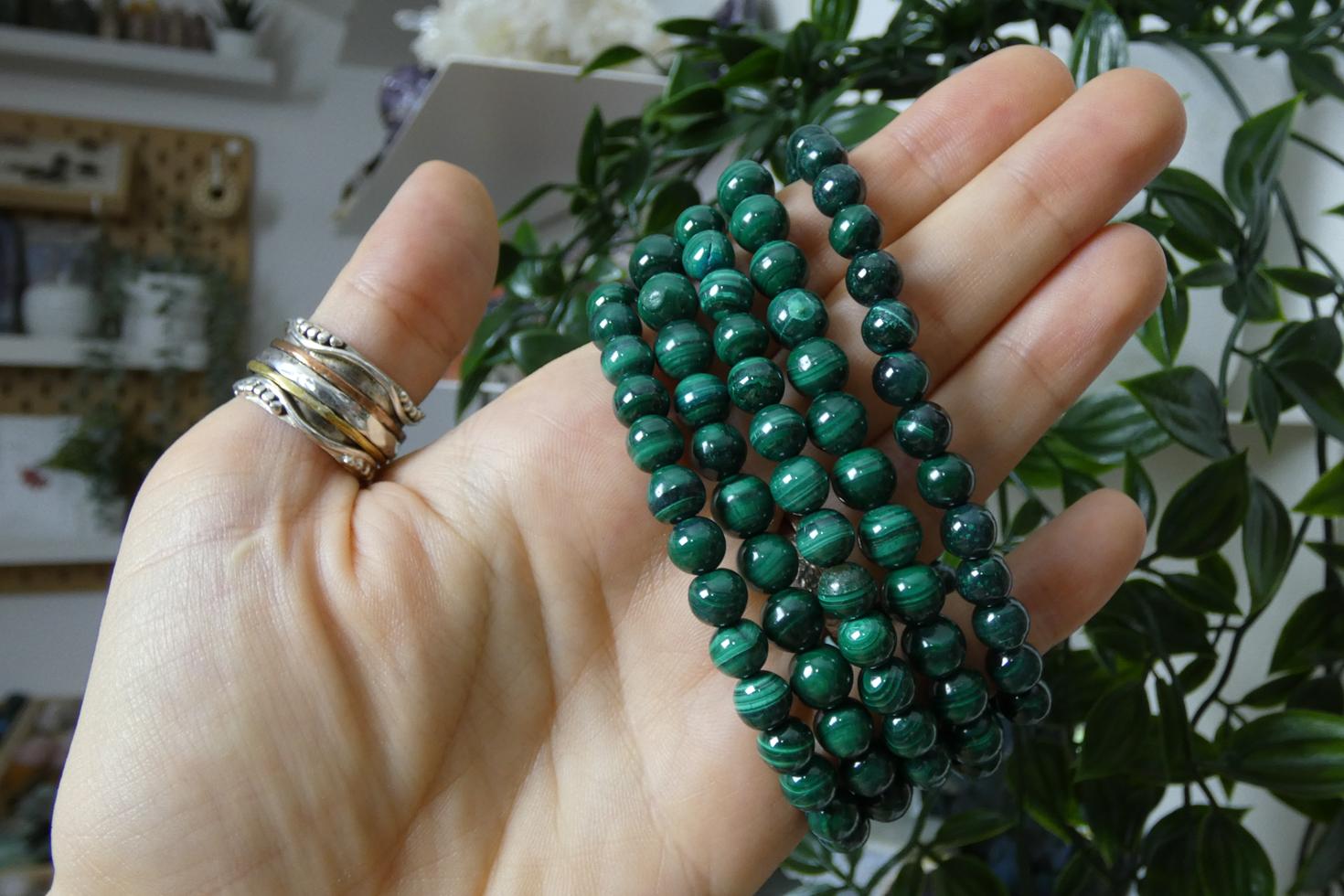 BRACCIALE IN MALACHITE