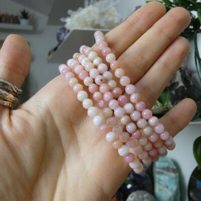 BRACCIALE IN OPALE ROSA