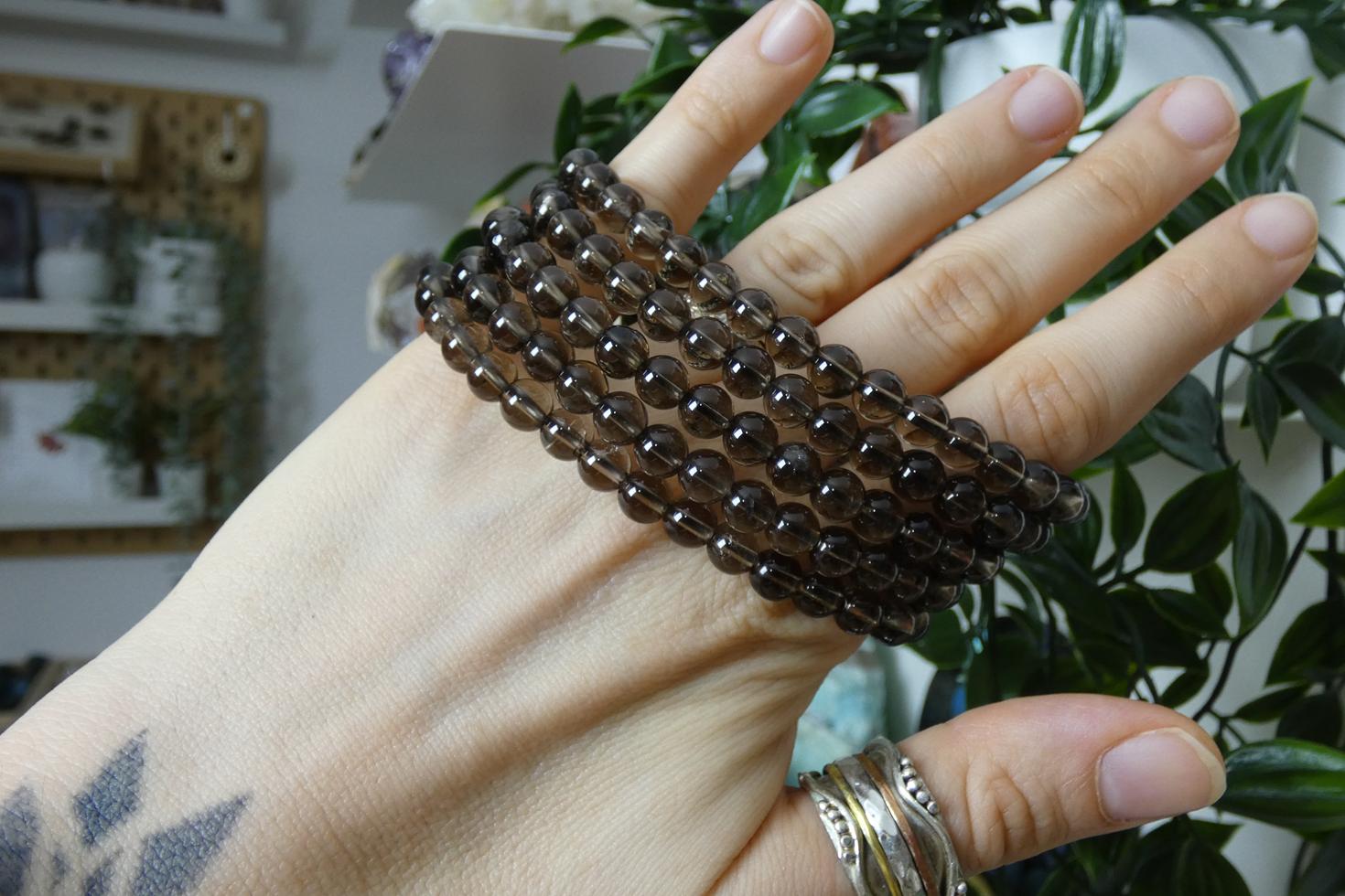BRACCIALE IN QUARZO FUME' 0