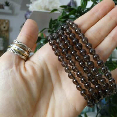 BRACCIALE IN QUARZO FUME'