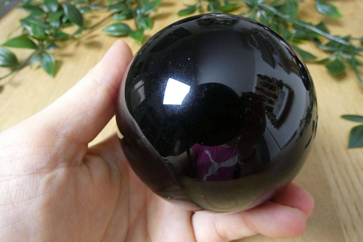 SFERA IN OSSIDIANA NERA 2