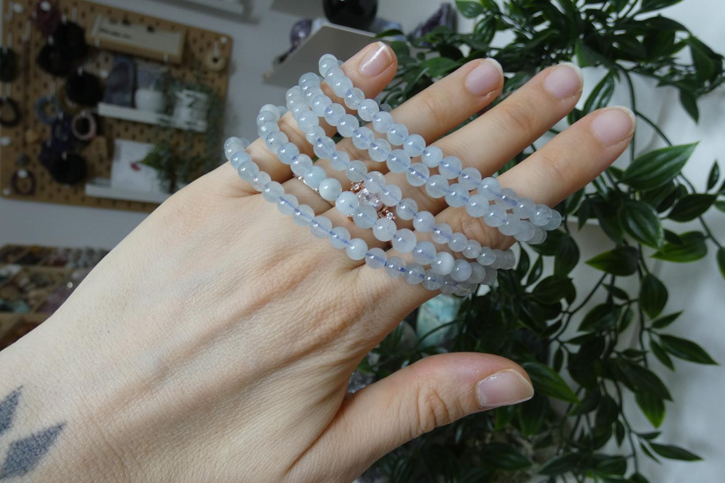 BRACCIALE IN ACQUAMARINA SFERE 0