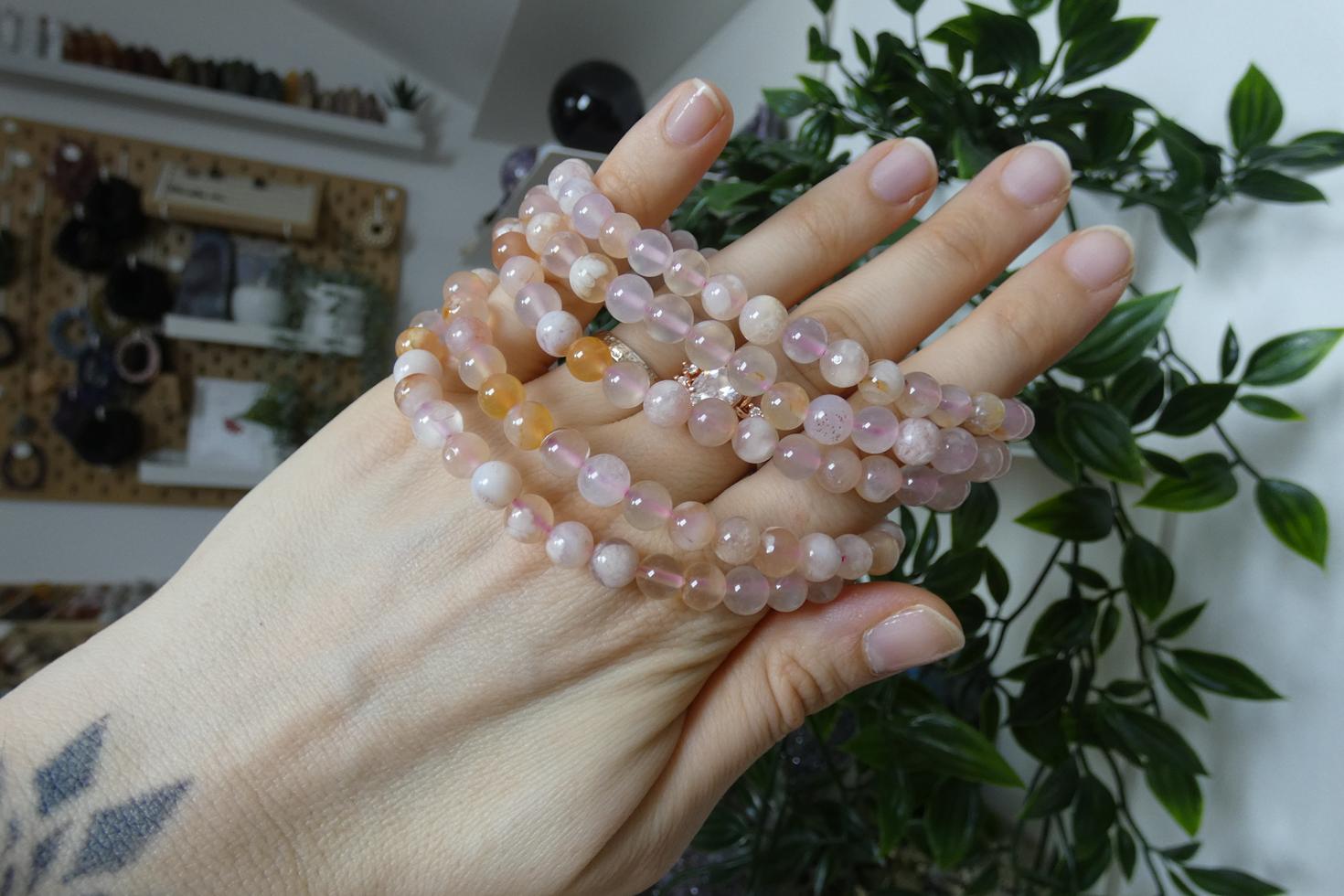 BRACCIALE IN AGATA SAKURA 0