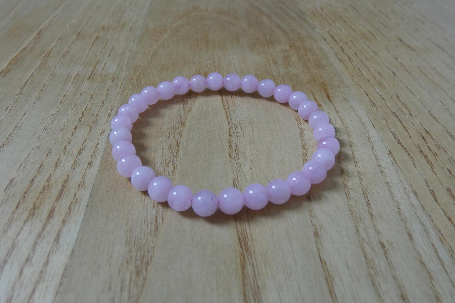 BRACCIALE IN QUARZO ROSA 0