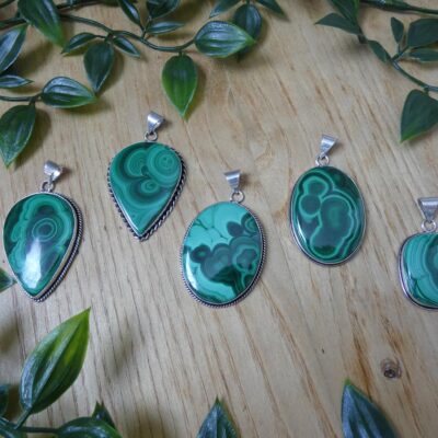 CIONDOLO IN MALACHITE
